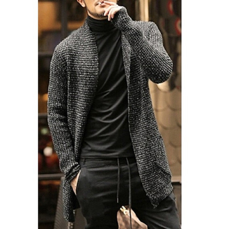 Herren eleganter Strickcardigan mit offener Front und lässigem Schnitt Drune