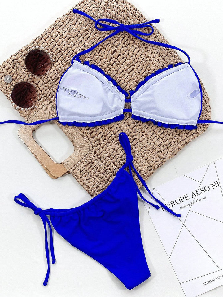 Drune | Rüschentrill Halterneck Bikini Set