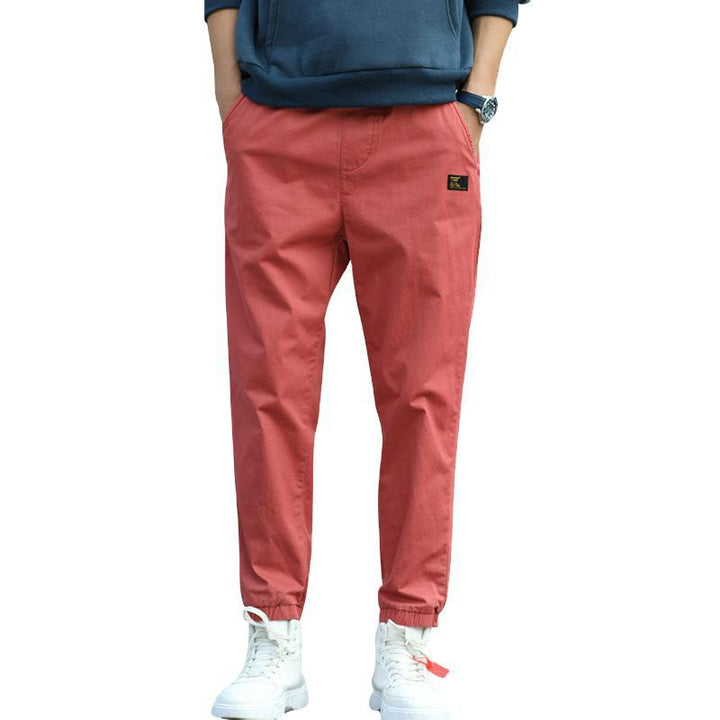 Herren Cargohose im Camouflage-Look mit elastischem Bund und Kordelzug Drune