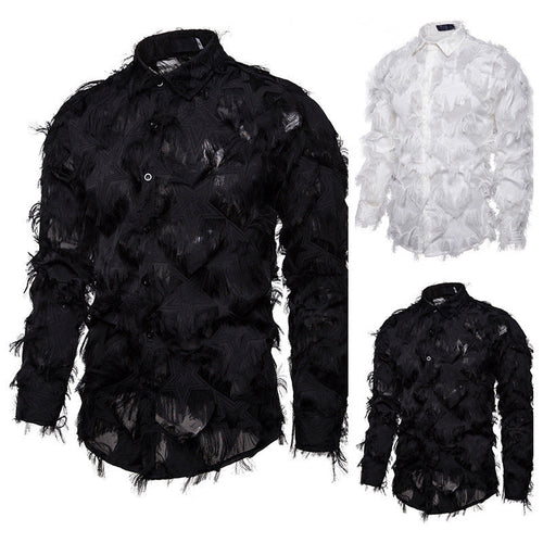 Herren Modisches Hemd mit strukturiertem Design Drune