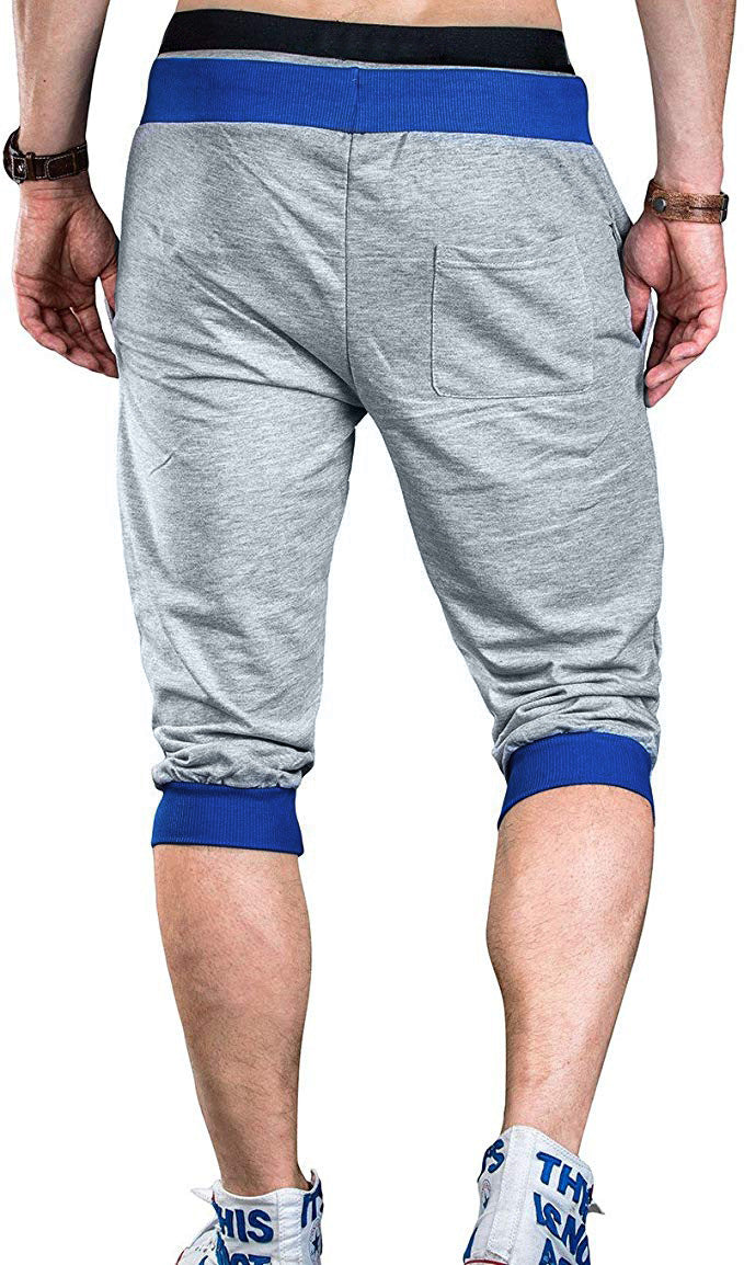 Herren Sportliche Capri-Hose mit elastischem Bund und modischen Kontrastakzenten Drune