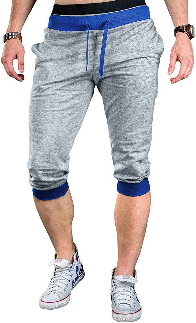 Herren Sportliche Capri-Hose mit elastischem Bund und modischen Kontrastakzenten Drune