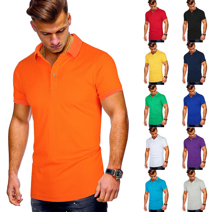 Herren Poloshirt mit hochwertigem Baumwollmix und modernem Stehkragen Drune