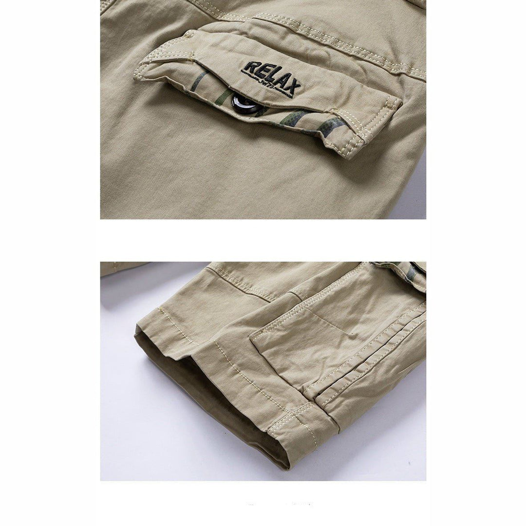Drune | Cargo Shorts mit Seitentaschen aus Baumwolle