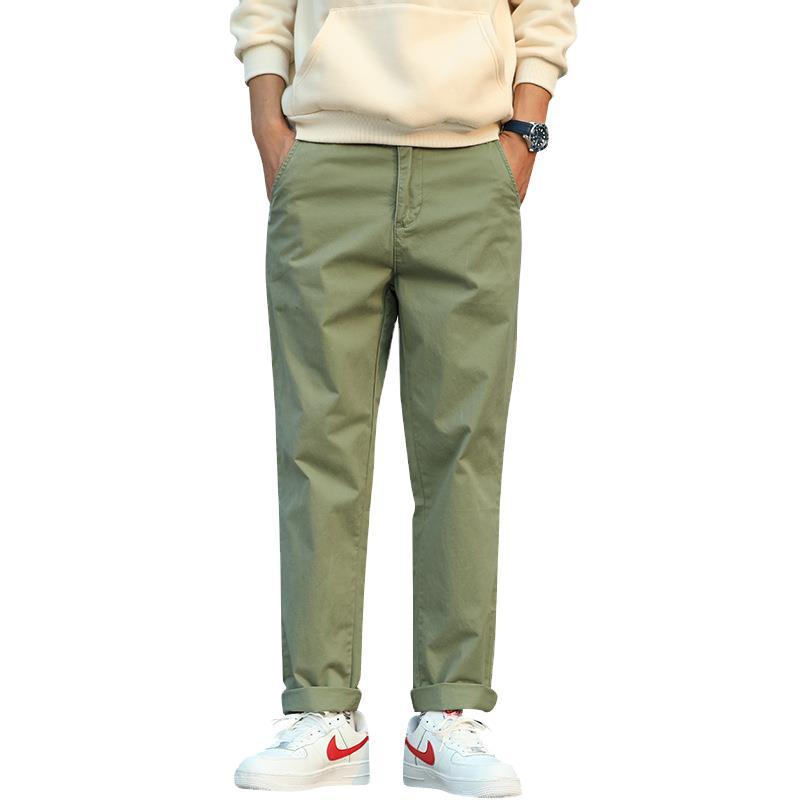 Herren Twill-Hose im Camouflage-Muster mit geradem Schnitt und Gürtelschlaufen Drune