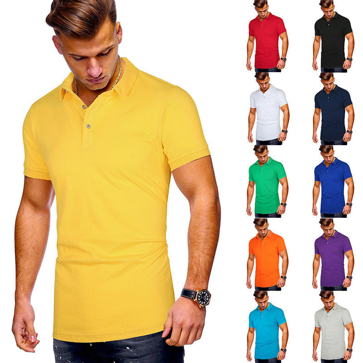 Herren Poloshirt mit hochwertigem Baumwollmix und modernem Stehkragen Drune