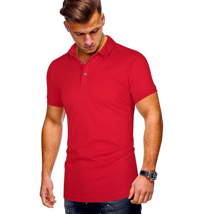 Herren Poloshirt mit hochwertigem Baumwollmix und modernem Stehkragen Drune
