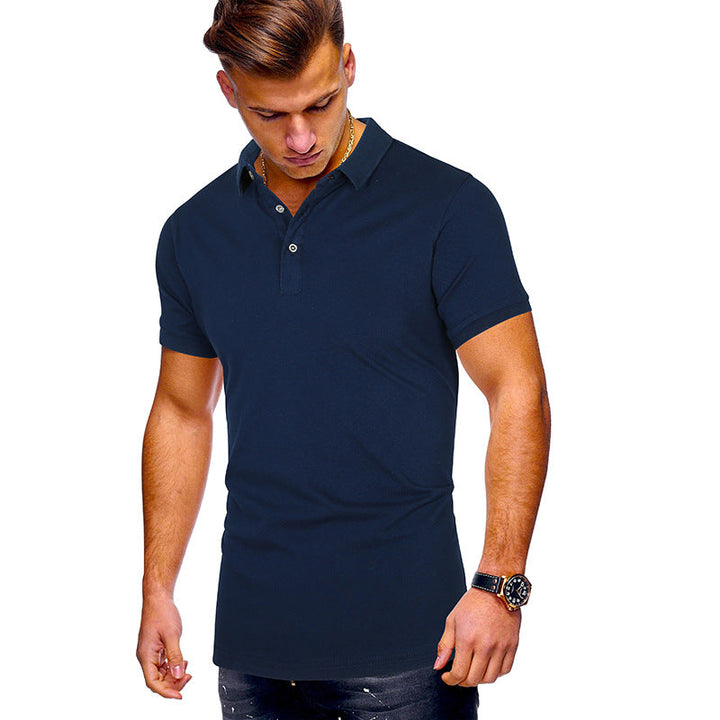 Herren Poloshirt mit hochwertigem Baumwollmix und modernem Stehkragen Drune
