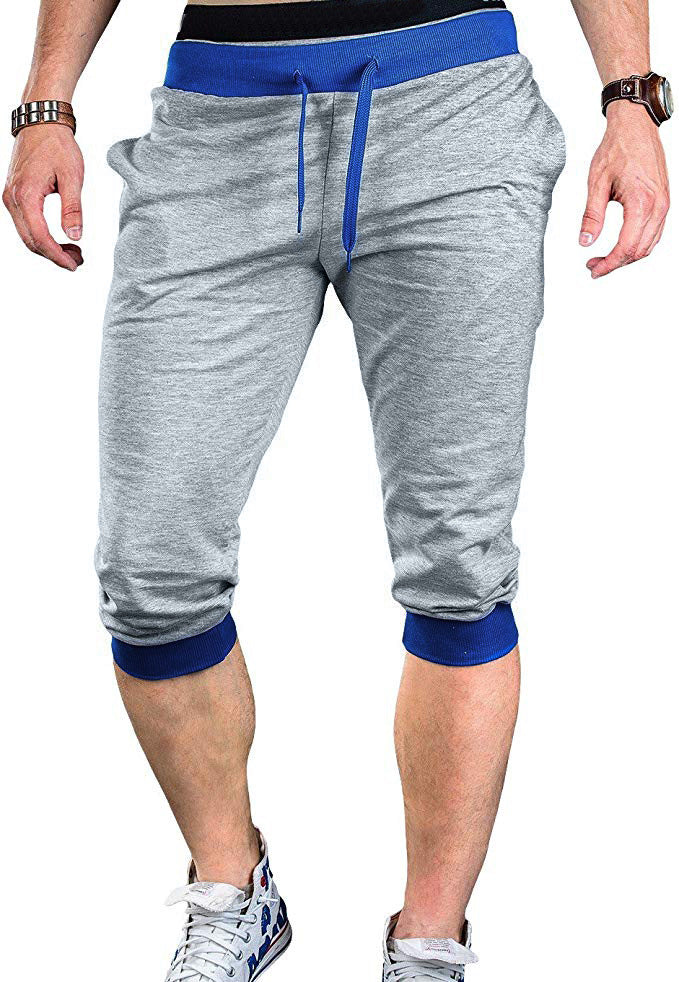 Herren Sportliche Capri-Hose mit elastischem Bund und modischen Kontrastakzenten Drune