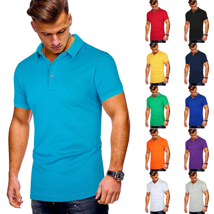 Herren Poloshirt mit hochwertigem Baumwollmix und modernem Stehkragen Drune