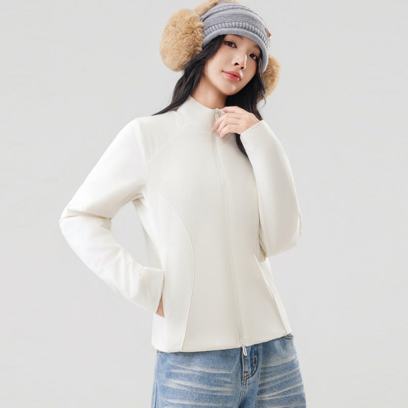 Leichte Unisex-Steppjacke mit Wollfüllung