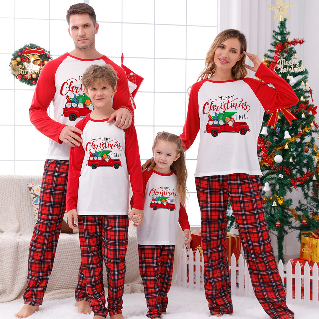 Familien-Schlafanzug-Set mit Karomuster