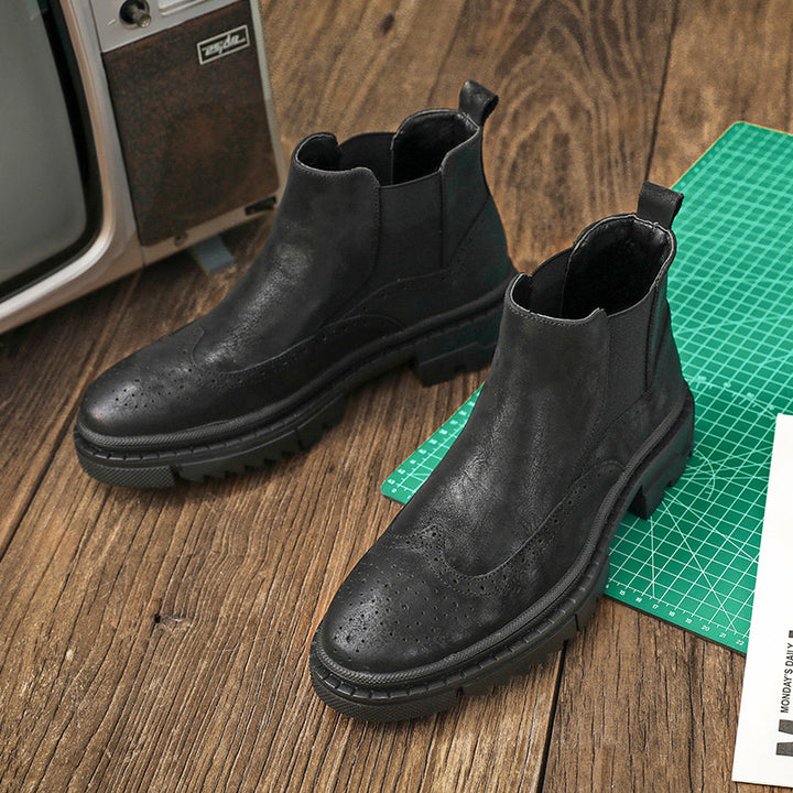 Brogue Chelsea-Stiefel für Herren, S51-L