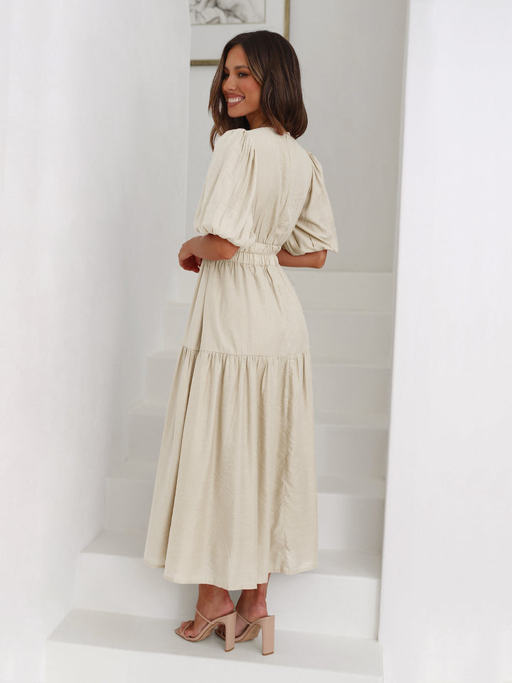 Drune | Kleid Mit Puffärmeln