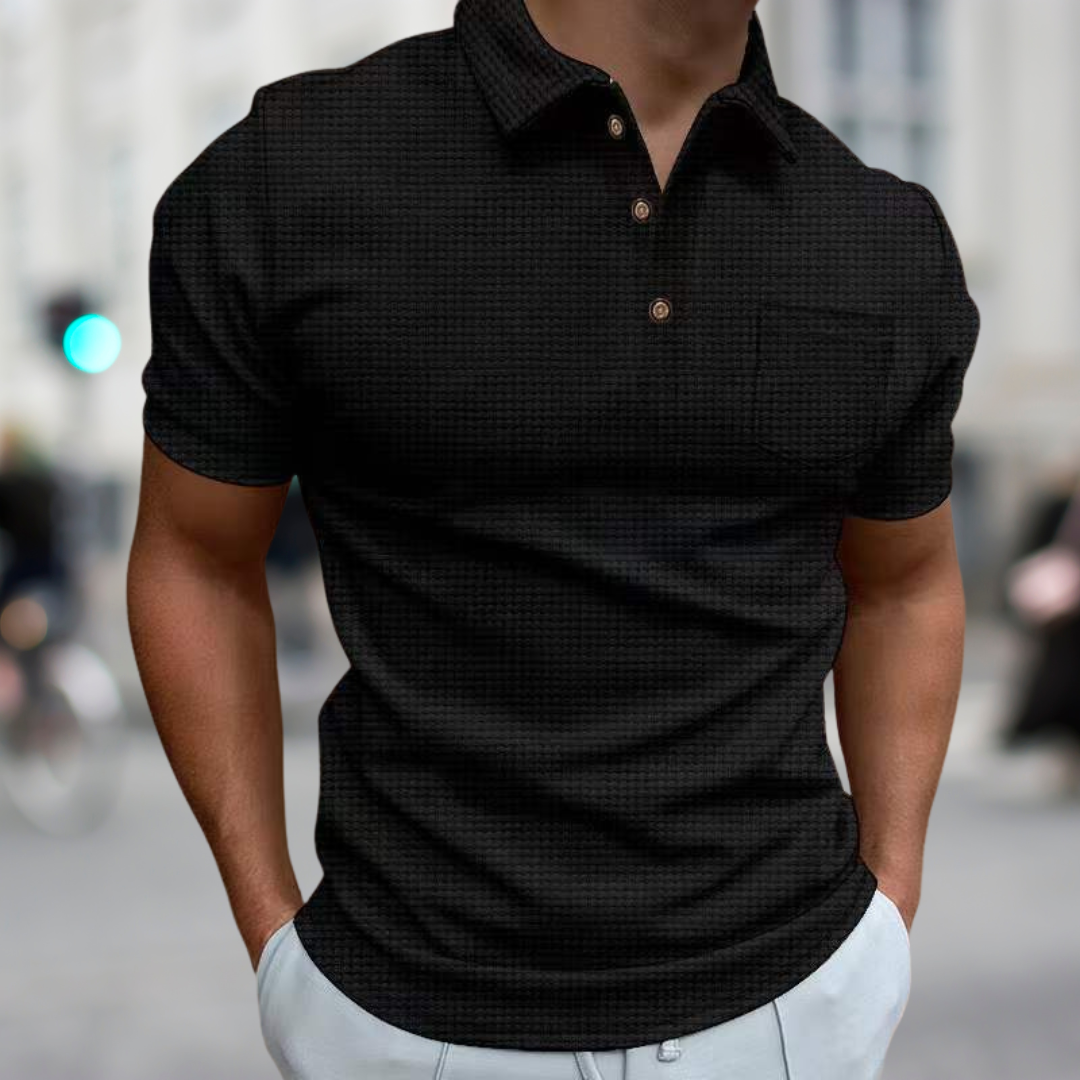 Drune | Blazej Strukturiertes Sommer-Poloshirt