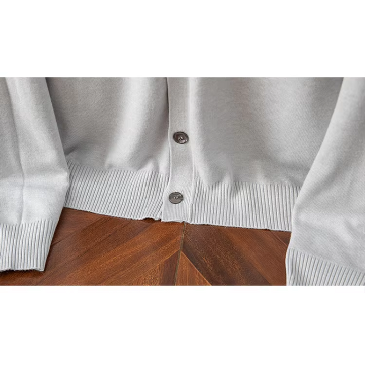 Drune | Herren Strickjacke Mit Knöpfen, Leichter Stoff, Klassischer V-ausschnitt