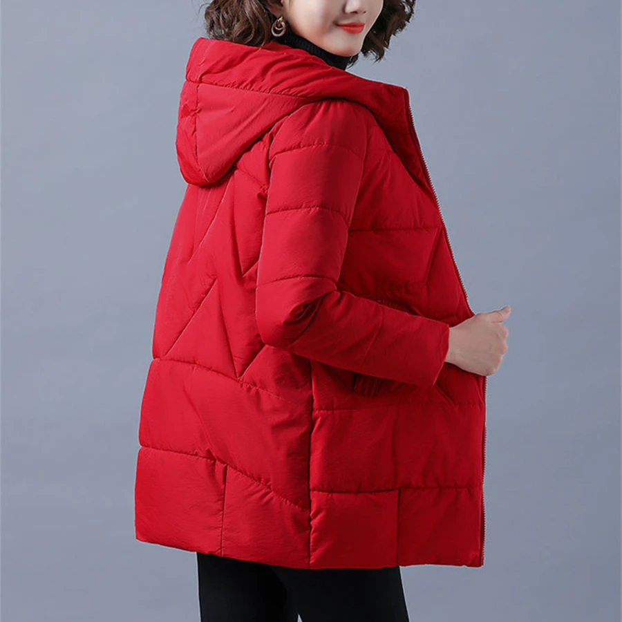 Drune | Elegante unifarbene gerippte gesteppte Jacke mit Reißverschluss ideal für Herbst/Winter