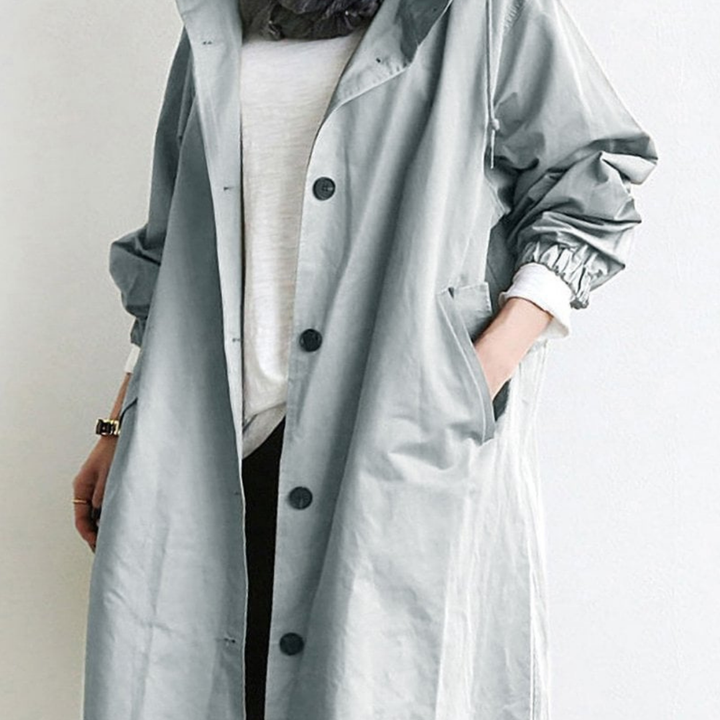 Drune | Button-Up Windbreaker - Leichter Übergrößen-Mantel - Lässige Übergangsoberbekleidung