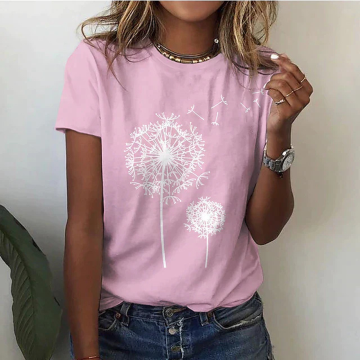 Drune | T-Shirt mit Kurzarm Bedruckt Lässig