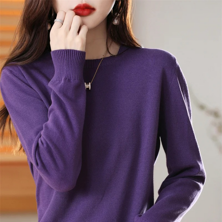 Drune | Cashmere Pullover Damen Klassischer Rundhals, Weich & Atmungsaktiv