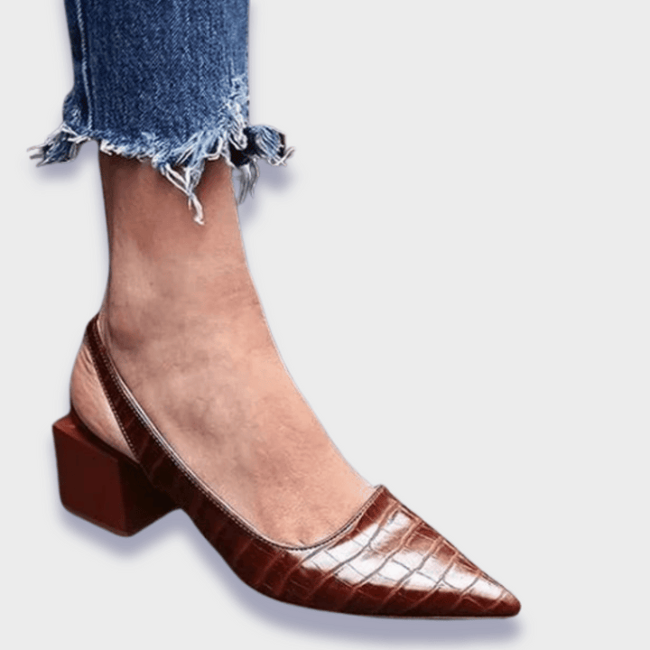 Premium Synthetikleder Orthopädische Pumps Drune