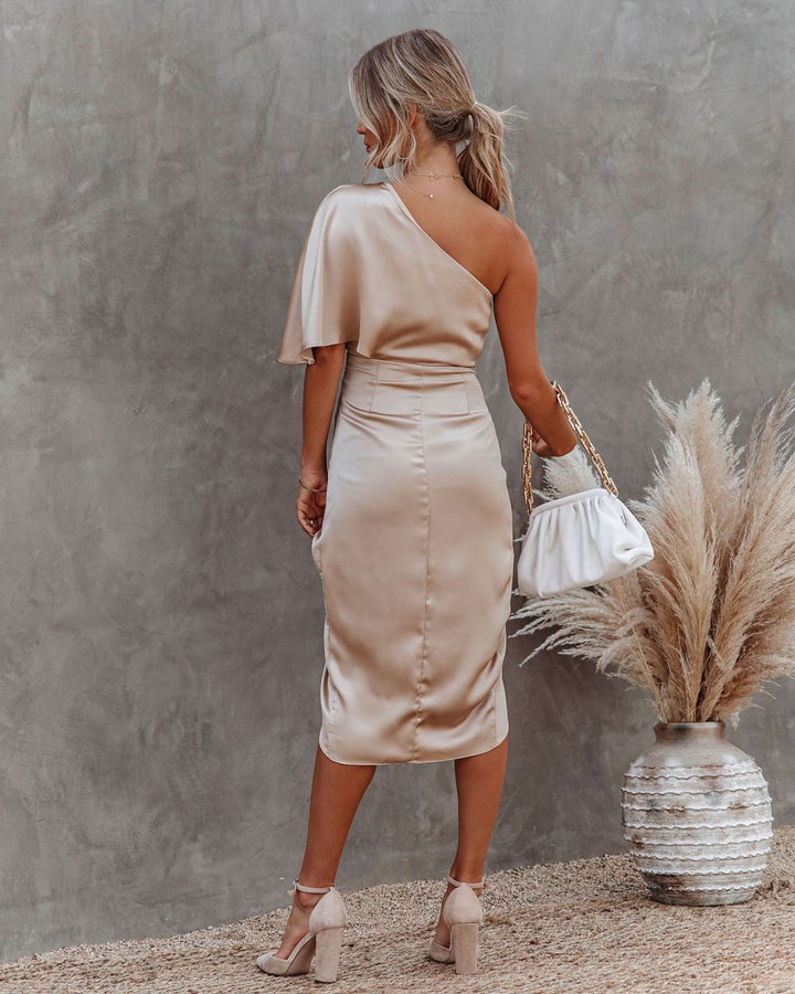 Drune | Sexiest einäugiges ungleichmäßiges Rockkleid Damen Abendkleid