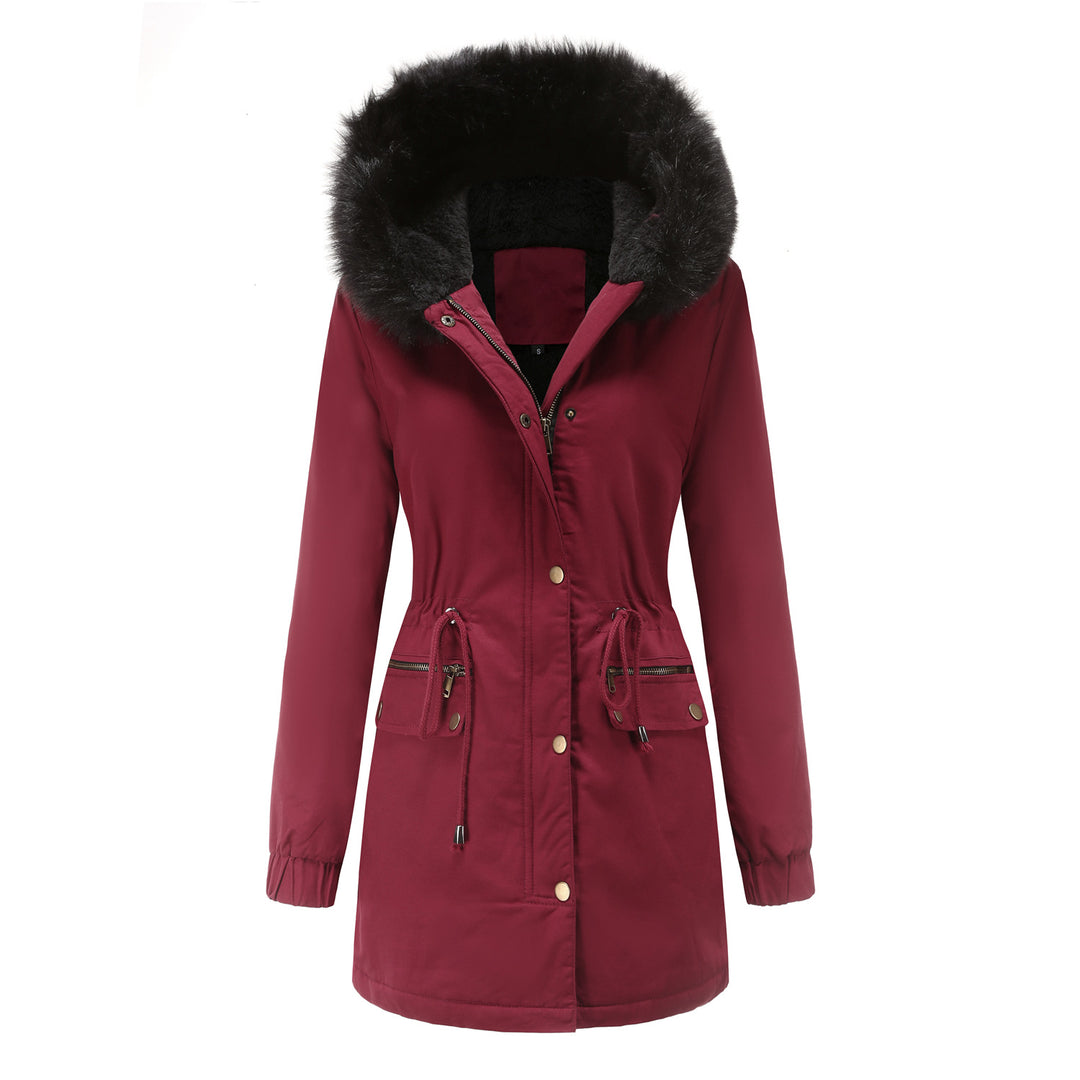 Drune | Damen Wintermantel mit Fleece-Futter und Kapuze