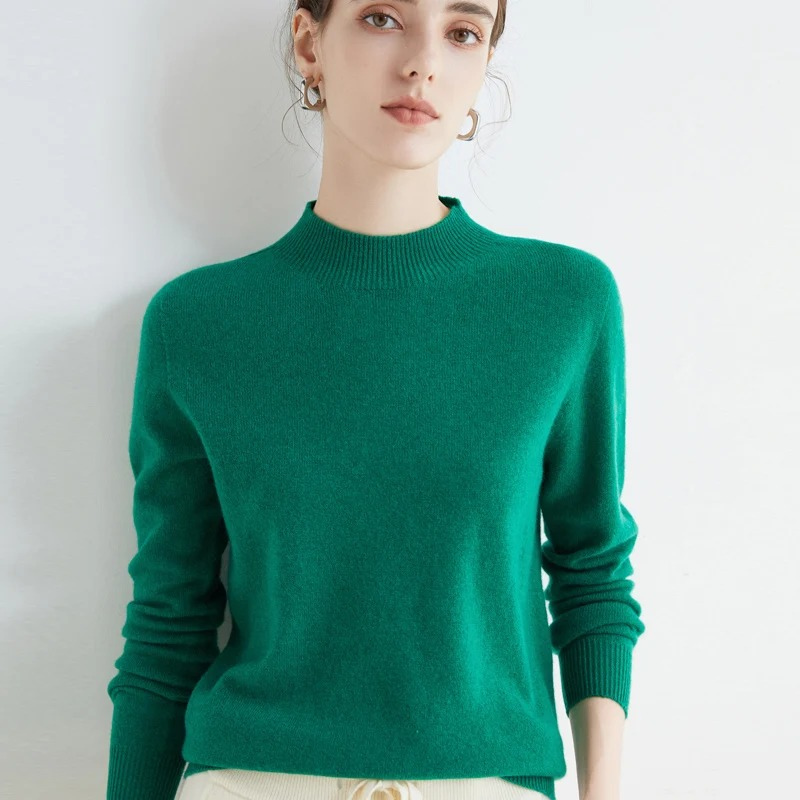 Drune | Cashmere Pullover Damen Rundhals Weicher und Leichter Strickpullover