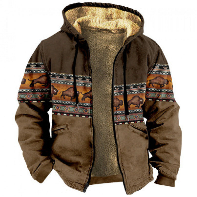 Drune | Hoodie Wollmix - Relaxed Fit Boho Stil