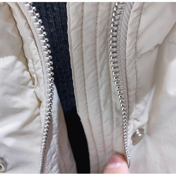 Drune | Übergroße Damen Pufferjacke mit Hohem Kragen und Reißverschluss