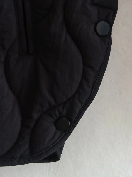 Drune | Elegante Langarm-Steppjacke mit Ein-Knopf-Verschluss Ideal für Herbst/Winter