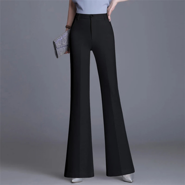 Drune | Elegante Enganliegende Hohe Taille Flared Hosen