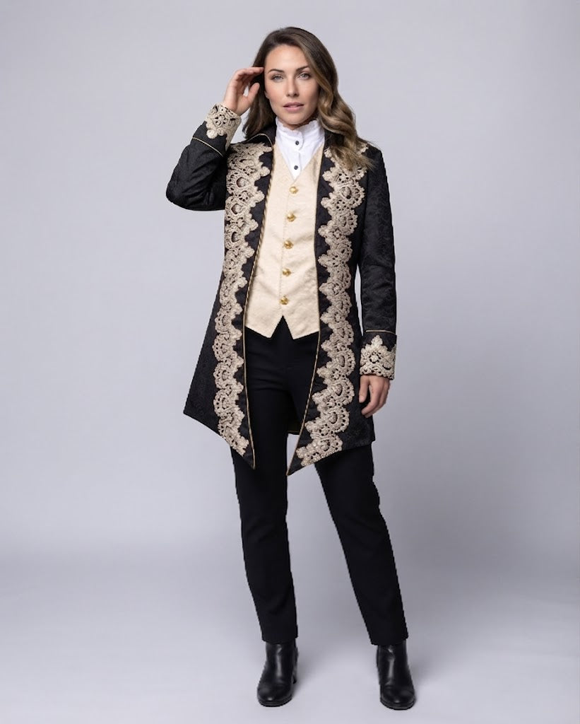 Damenbluse mit Stehkragen und Raffung Drune