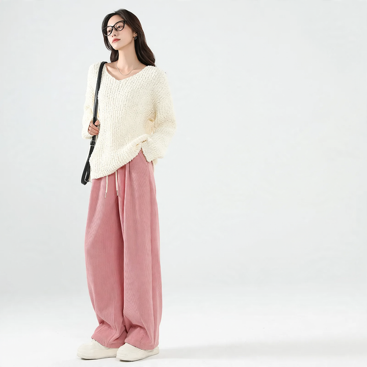 Gefütterte Cord-Freizeithose