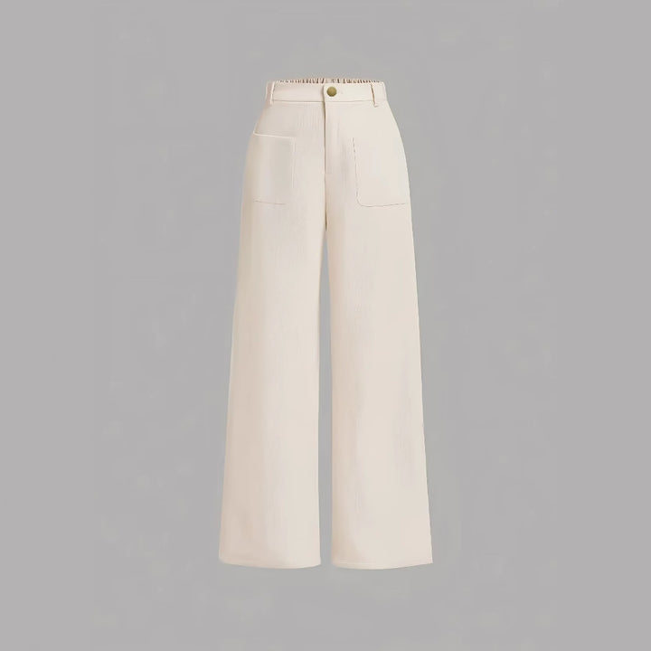 Kord-Hose mit geradem Schnitt