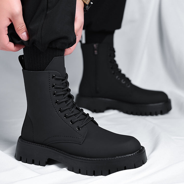 Herren-Stiefeletten, gefüttert, rutschfest, mit Plateau