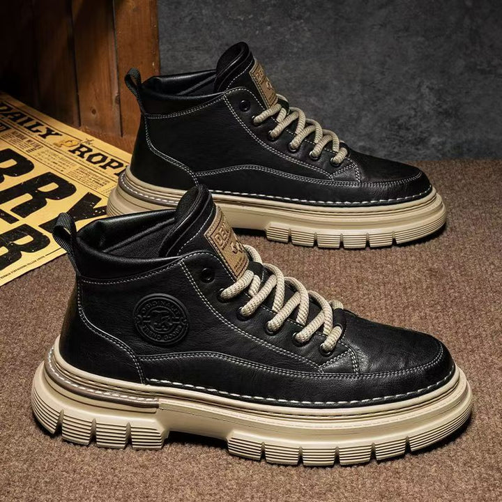 Herren-Stiefel im Vintage-Stil, rutschfest