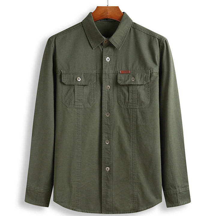 Herren Robuste Hemdjacke mit praktischen Taschen Drune