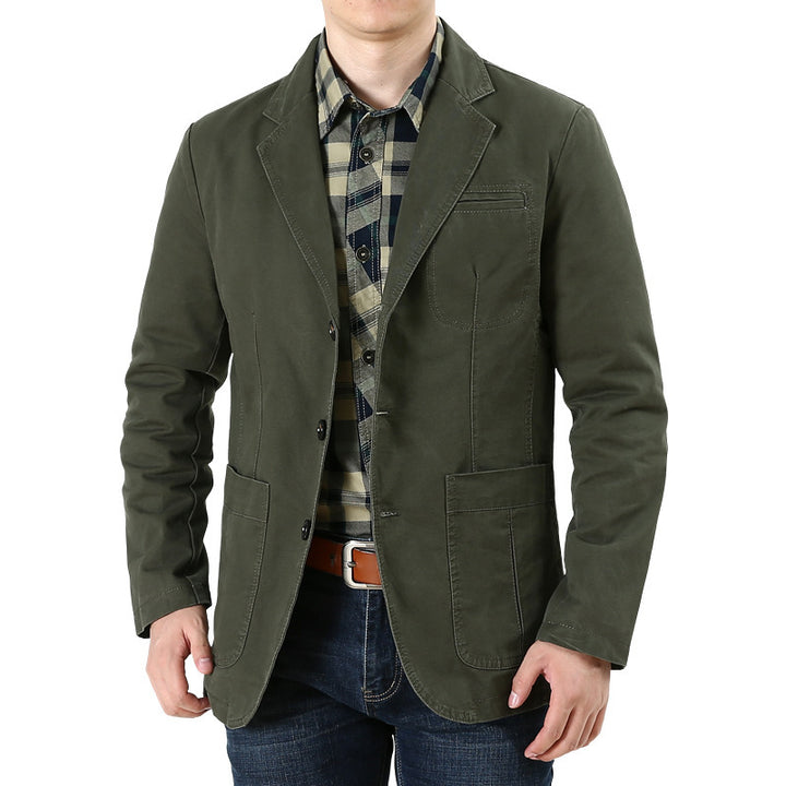 Herren Eleganter Leinenblazer Drune