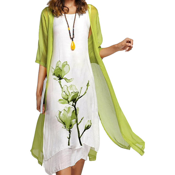 Drune | Stilvolles Anzugskleid Mit Blumenmuster