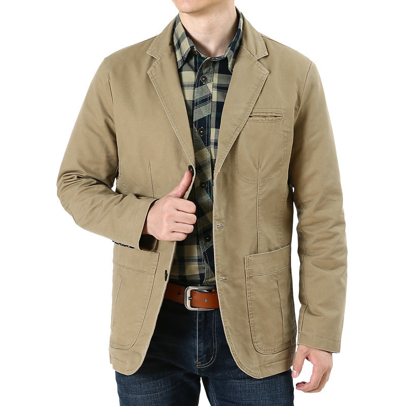 Herren Eleganter Leinenblazer Drune