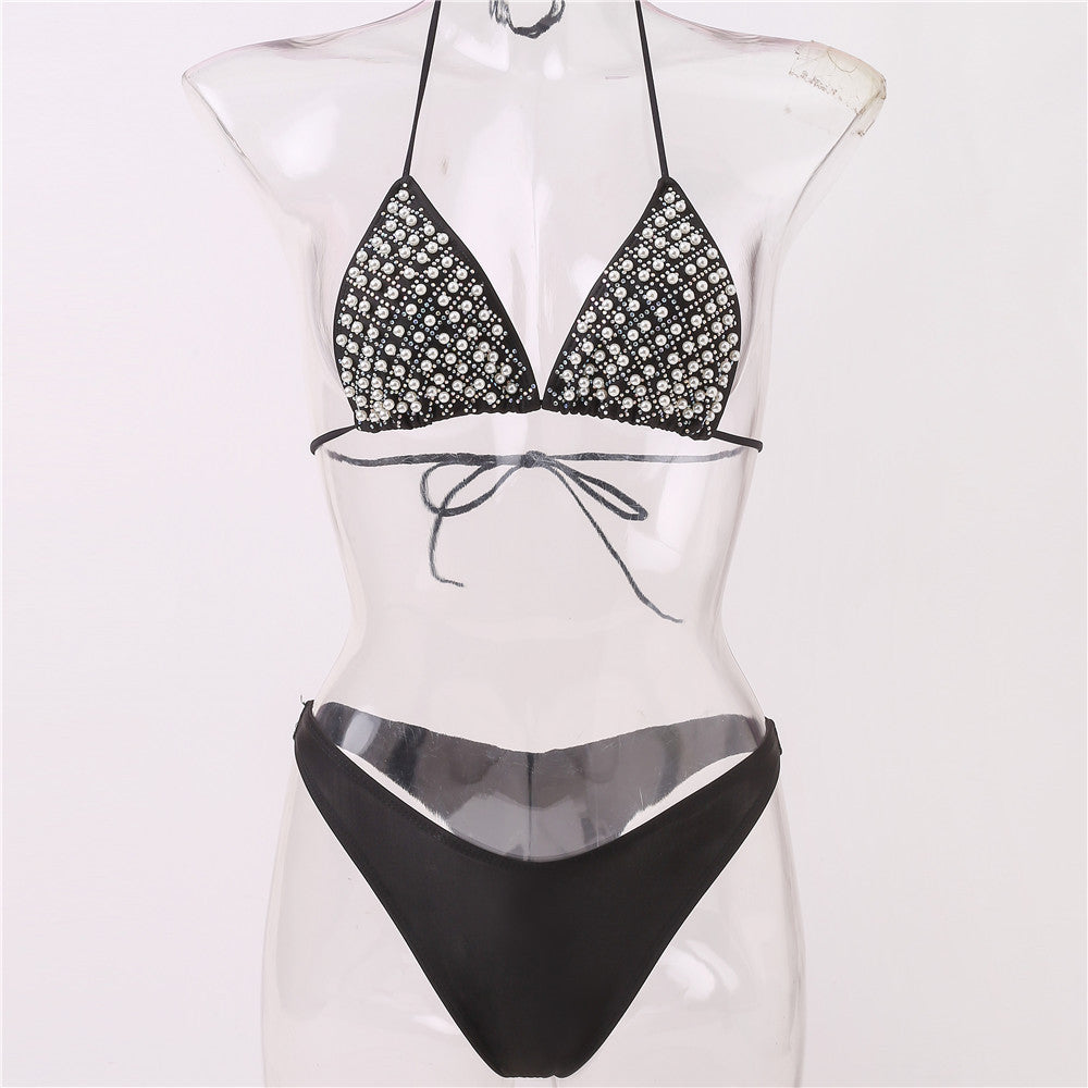 Damen Glamouröser Strass-Bikini Drune