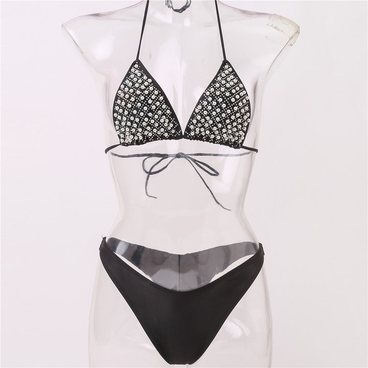 Damen Glamouröser Strass-Bikini Drune