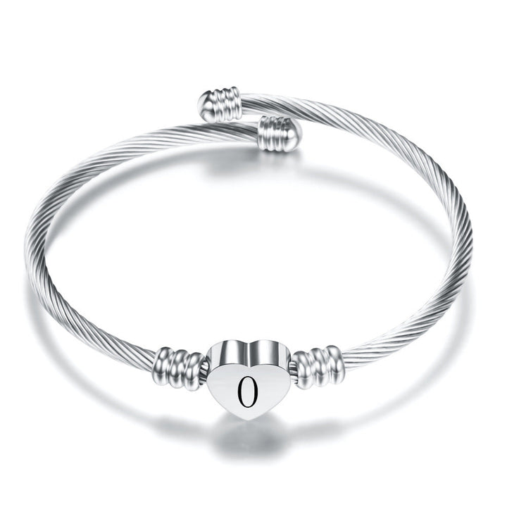 Drune | Buchstaben Edelstahl Armreif