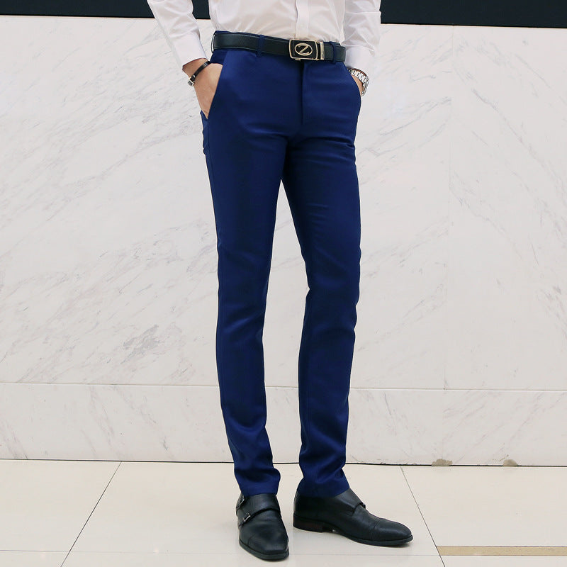Herren nan moderne Slim-Chinohose mit leichtem Stretch, Bügelfalte und schmal zulaufendem Bein Drune