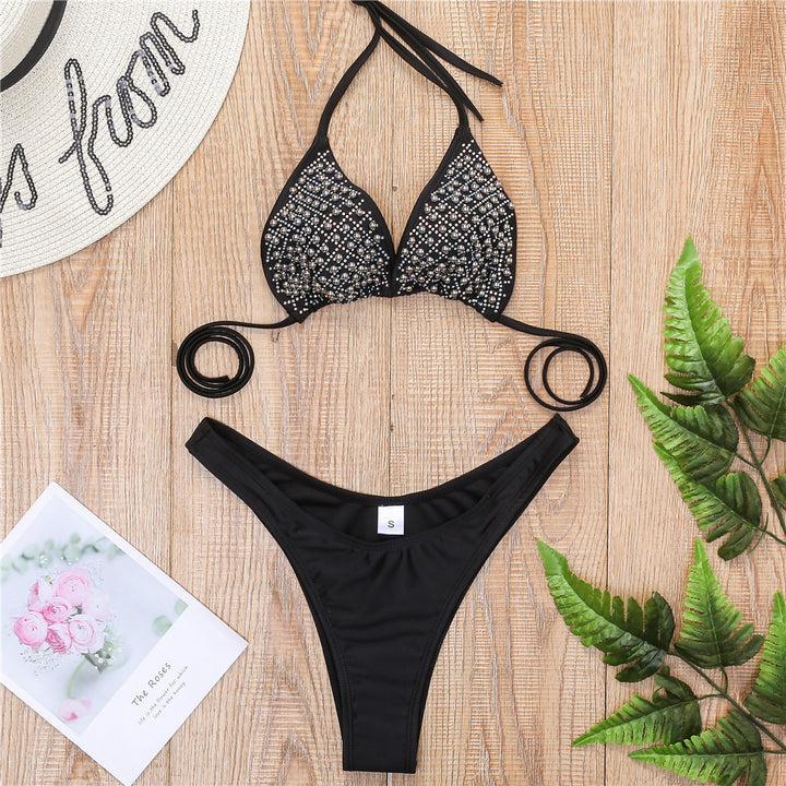 Damen Glamouröser Strass-Bikini Drune