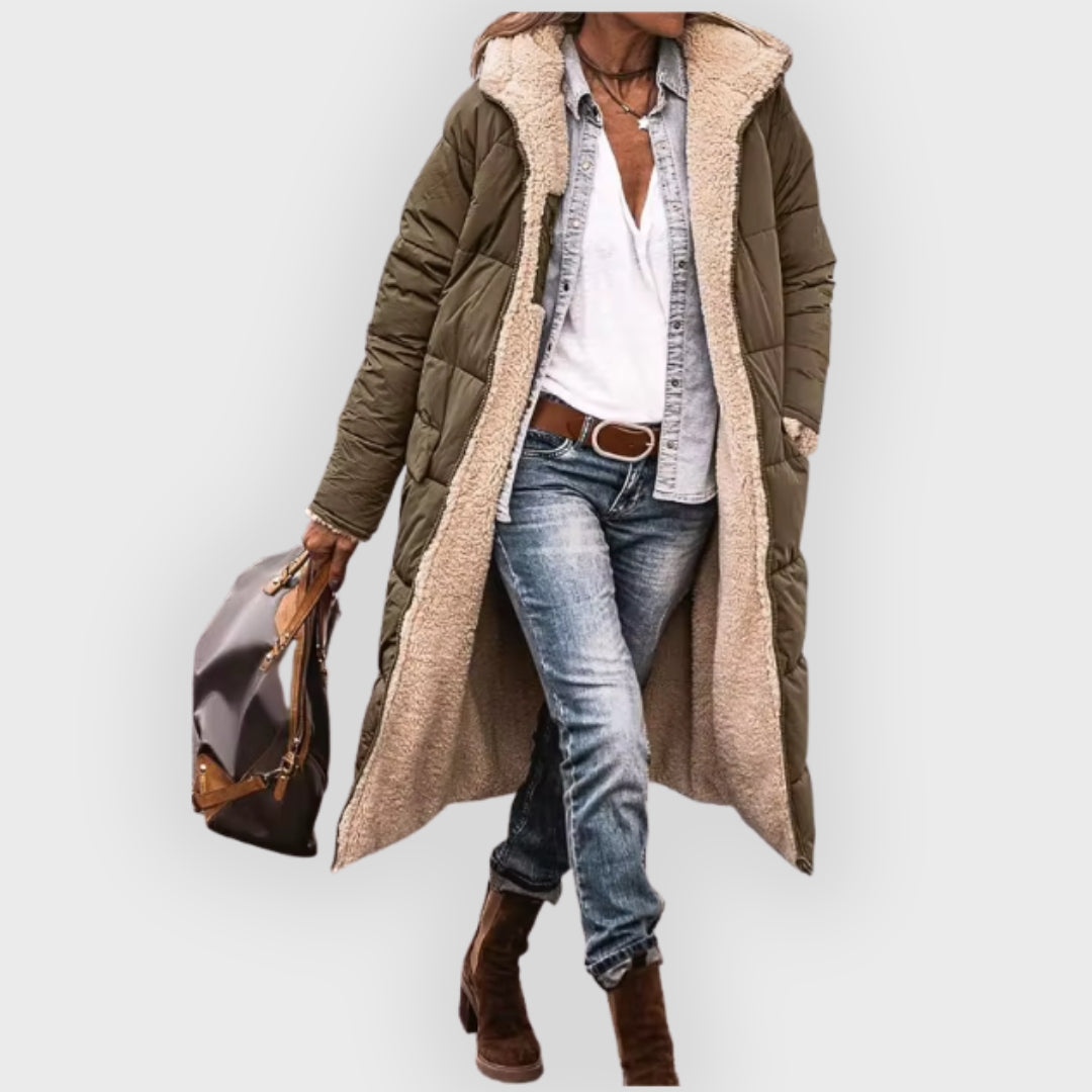 Drune | Longline Sherpa-gefütterter Puffer-Mantel