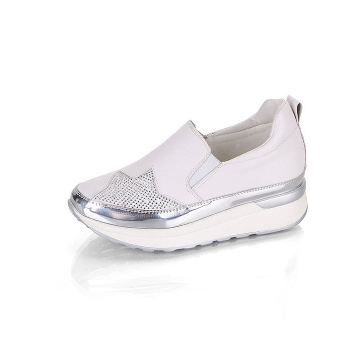 Damen Slip-On Sneakers mit glitzerndem Obermaterial und komfortabler Sohle Drune