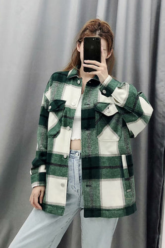 Drune | Locker Tweed Karoshemd Mantel