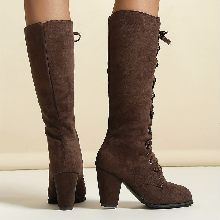 Drune – kniehohe, bequeme lange Winterstiefel für Damen